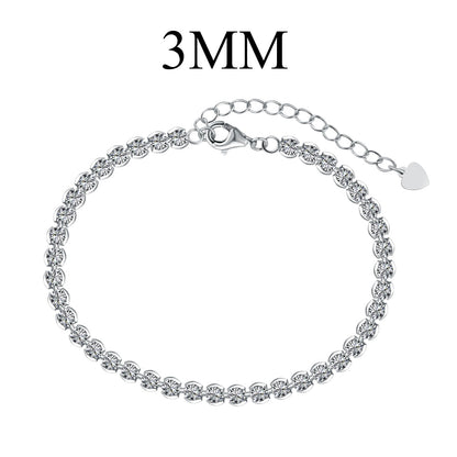 [Together]Ornate  Sparkling Round Cut Daily Bracelet