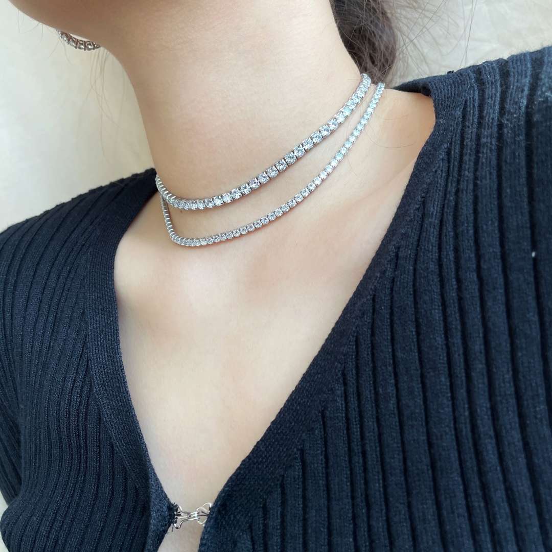 [Together]Elegant Tennis Chain Necklace