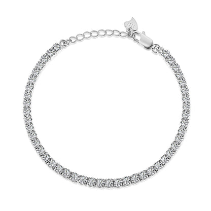 [Together]Sparkling Round Cut Daily Bracelet