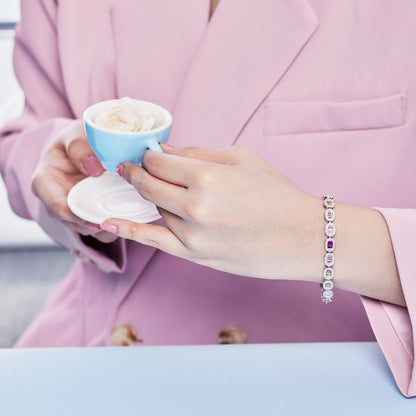 [Together]Exquisite Ornate Emerald Cut Daily Bracelet