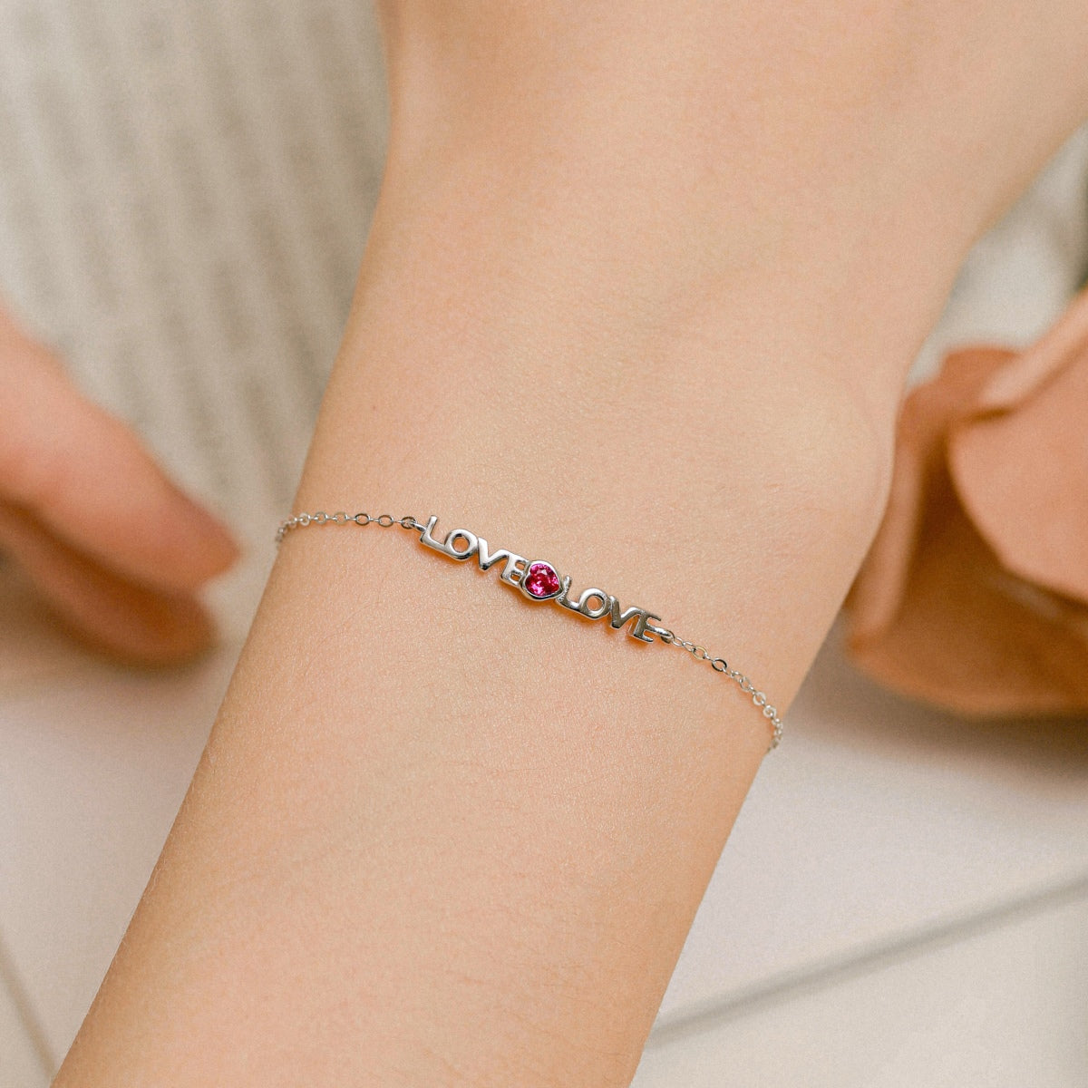 [Together]Romantic Heart Shape Lover Bracelet