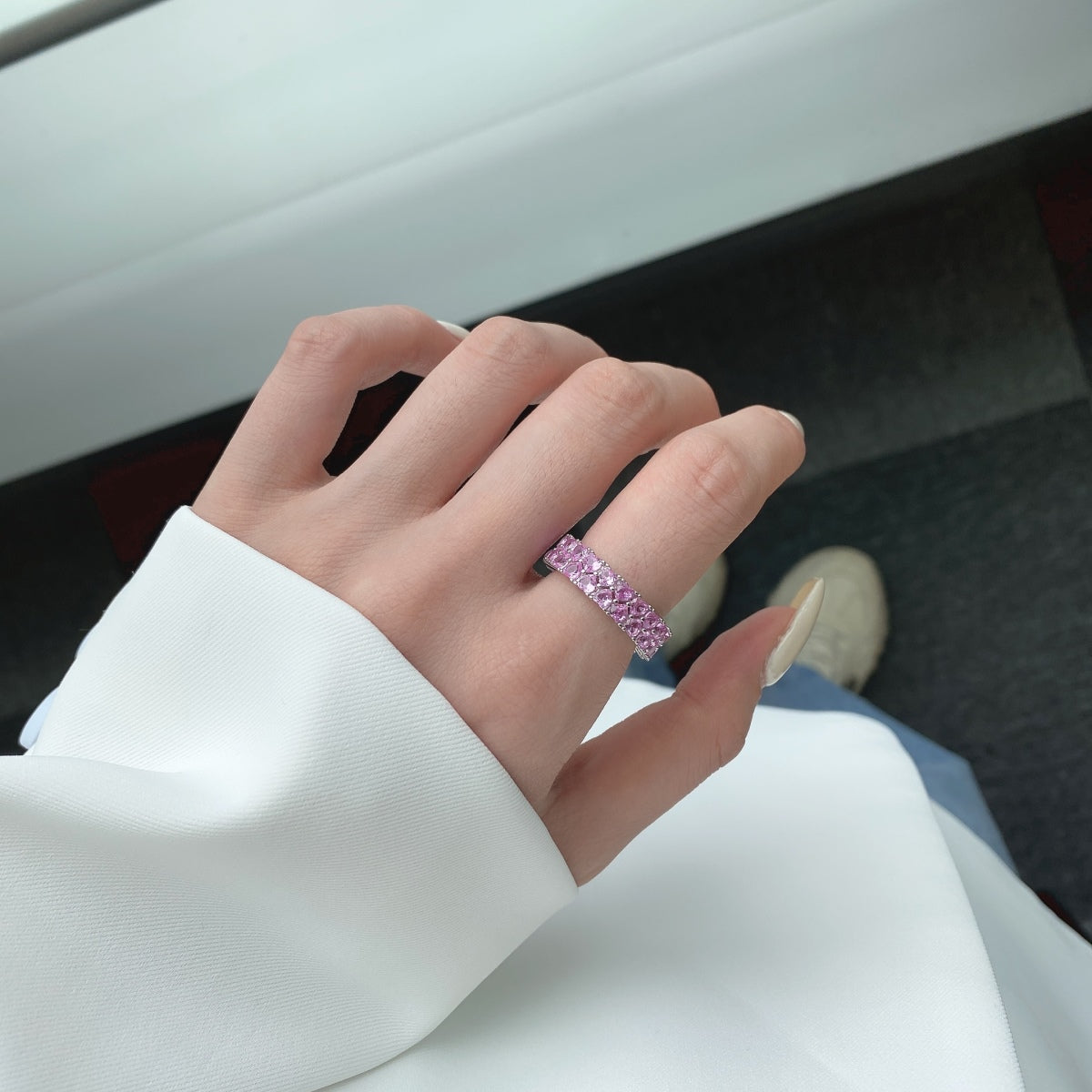 [Together]Sparkling Full Heart Ring