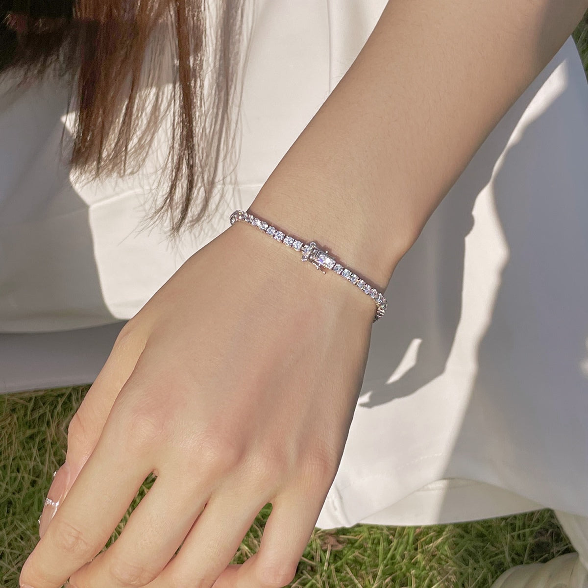 [Together]Radiant Colorful Round Cut Party Bracelet