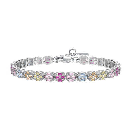 [Together]Delicate Colorful Emerald Cut Daily Bracelet