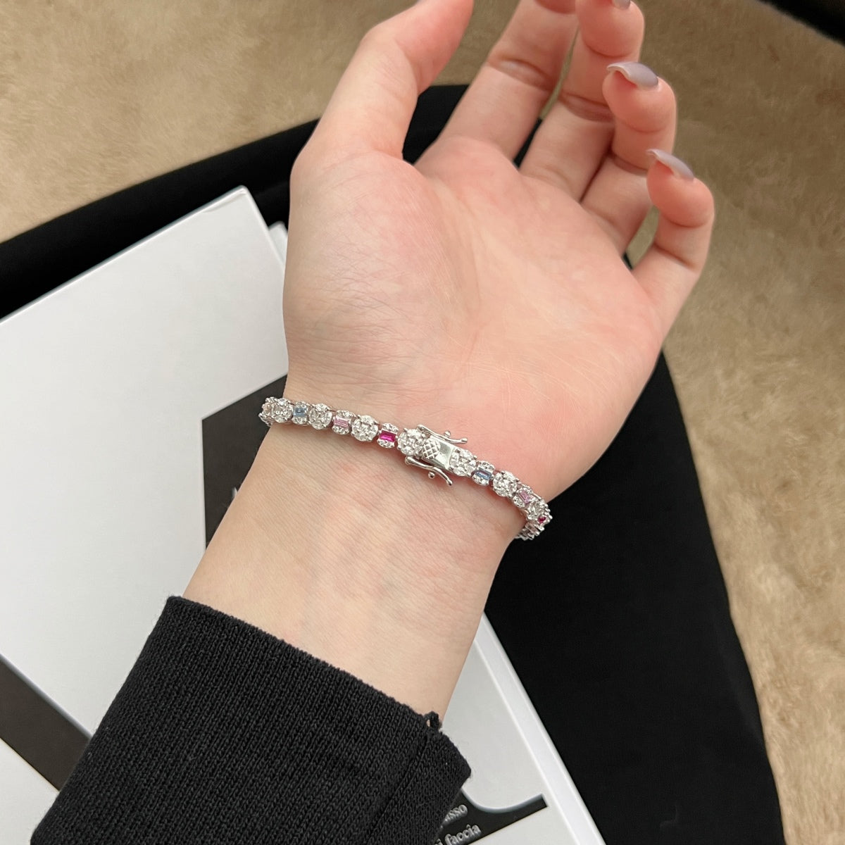 [Together]Dazzling Radiant Multi Cut Daily Bracelet