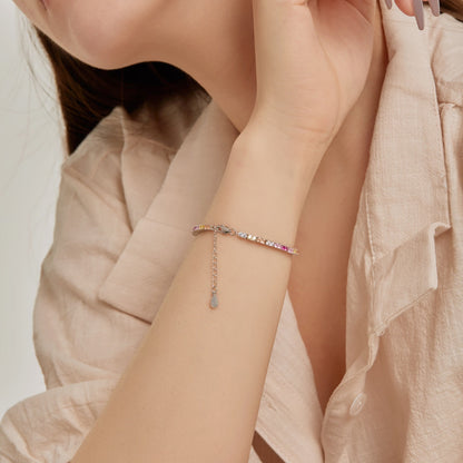 [Together]Delicate Romantic Heart Shape Lover Bracelet