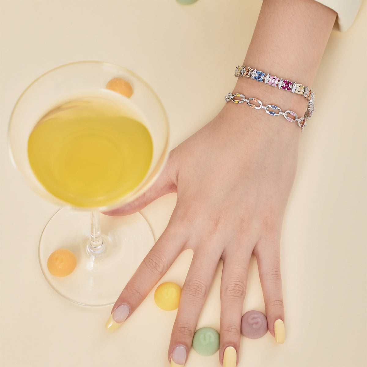 [Together]Dazzling Colorful Daily Bracelet