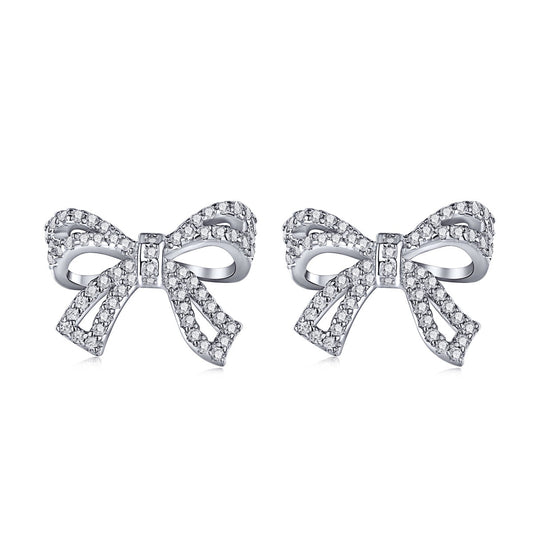 [Together]Dainty Bow Shape Earrings