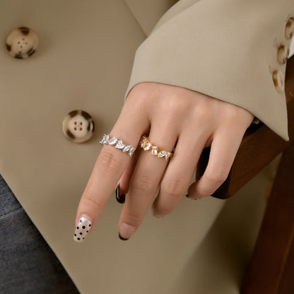 [Together]Delicate Multi Cut Ring