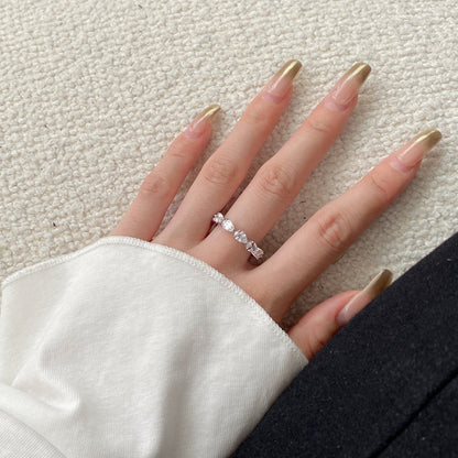 [Together]Exquisite Pear Cut Tennis Ring